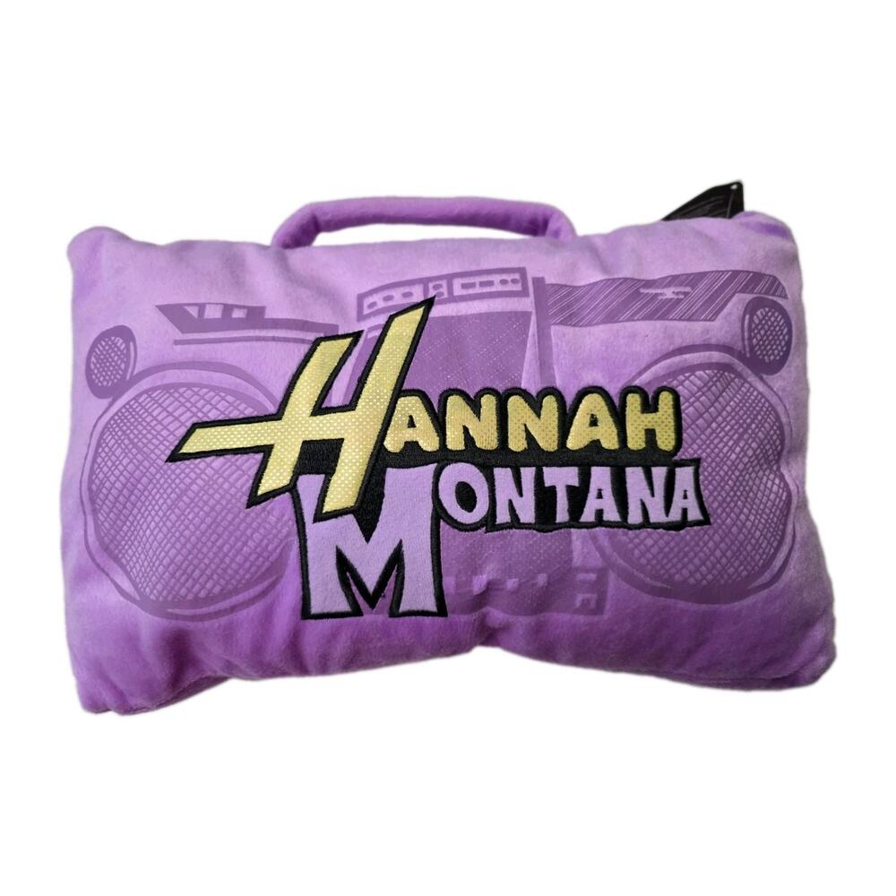 Vintage Y2K Hannah Montana Boombox Pillow Radio NWT 16x10